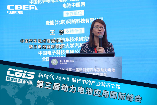 王芳，中國汽車技術研究中心動力電池首席專家。