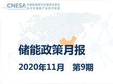 儲(chǔ)能政策月報(bào) 2020年11月  第9期