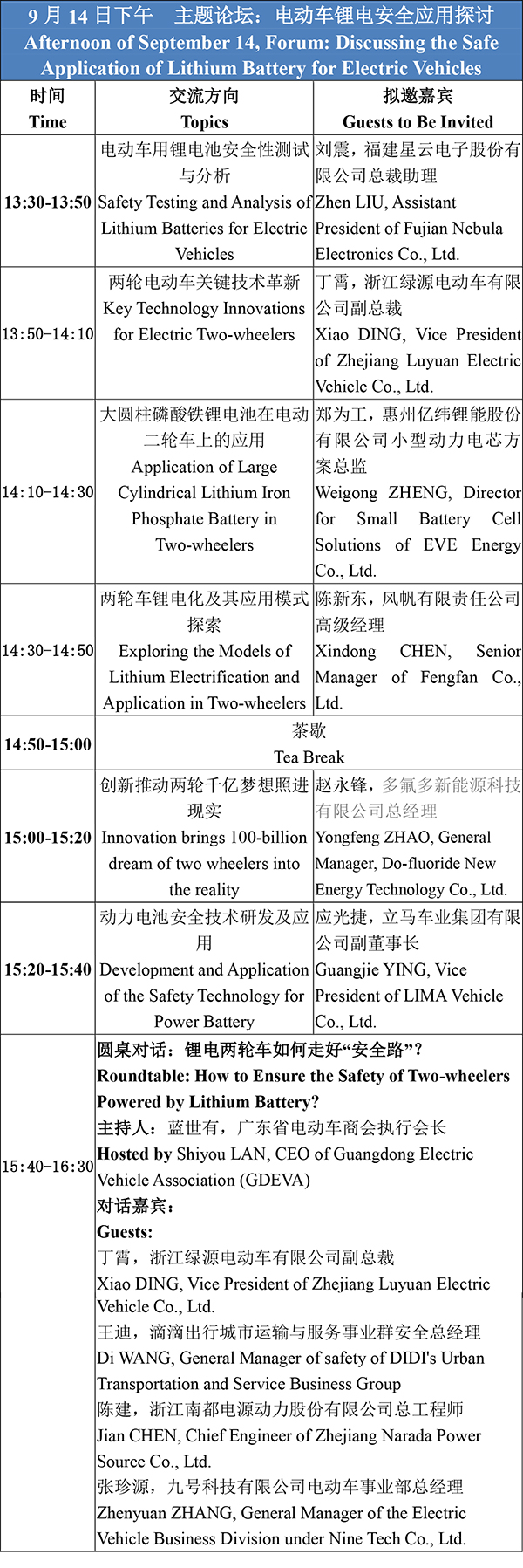 日程安排-2021輕型電動(dòng)車用鋰電池技術(shù)及應(yīng)用交流會(huì) 日程安排-2021輕型電動(dòng)車用鋰電池技術(shù)及應(yīng)用交流會(huì)