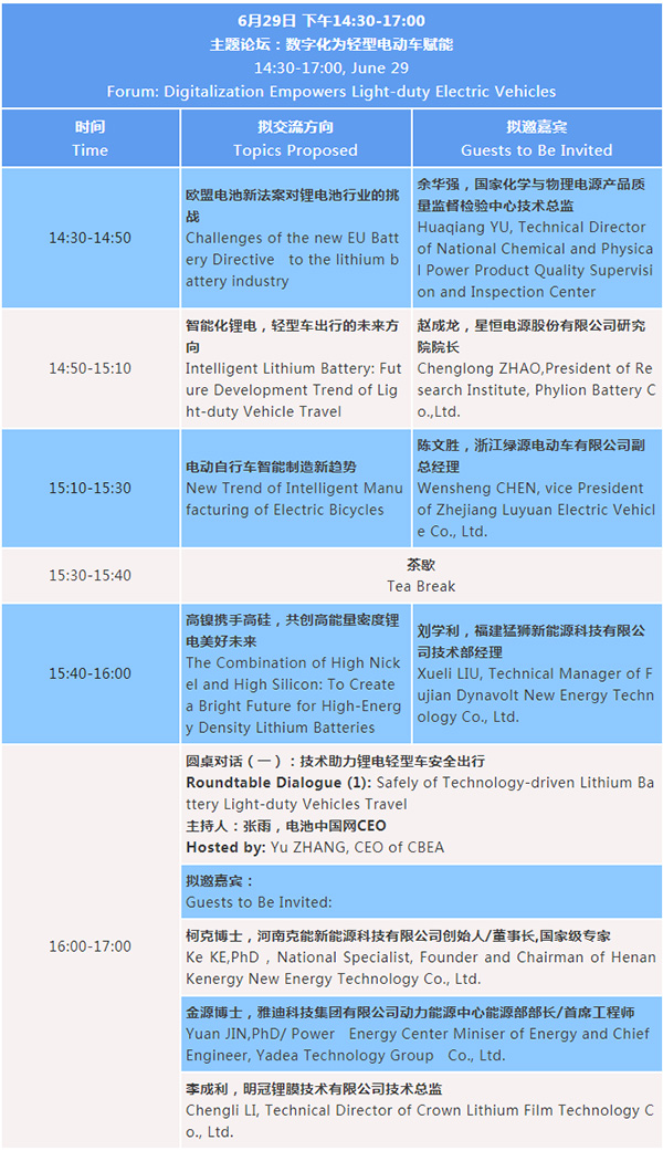 最新議程 | 2022輕型電動(dòng)車(chē)用鋰電池技術(shù)及應(yīng)用國(guó)際峰會(huì)(BLEV2022) 最新議程 | 2022輕型電動(dòng)車(chē)用鋰電池技術(shù)及應(yīng)用國(guó)際峰會(huì)(BLEV2022)