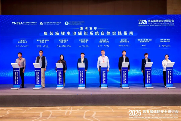 儲能行業(yè)《自律實(shí)踐指南》重磅發(fā)布!行業(yè)首部儲能系統(tǒng)安全底線自律實(shí)踐規(guī)范