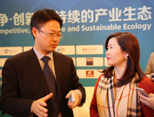 圖：北京億華通副總經理于民接受媒體采訪