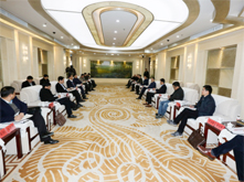 浙江省長興縣委書記呂志良、縣長周衛兵新春走訪超威集團助推開門紅